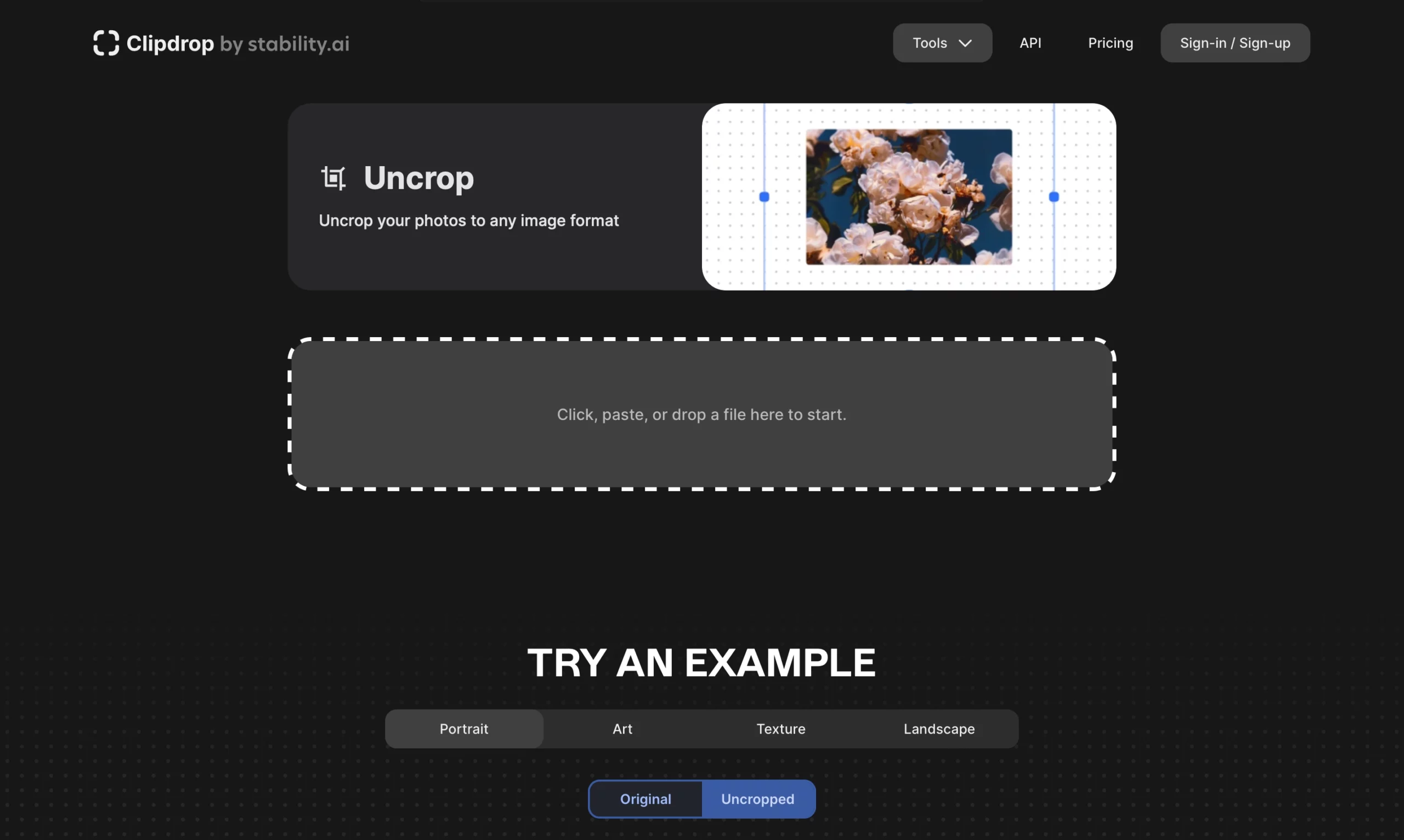 ClipDrop Uncrop