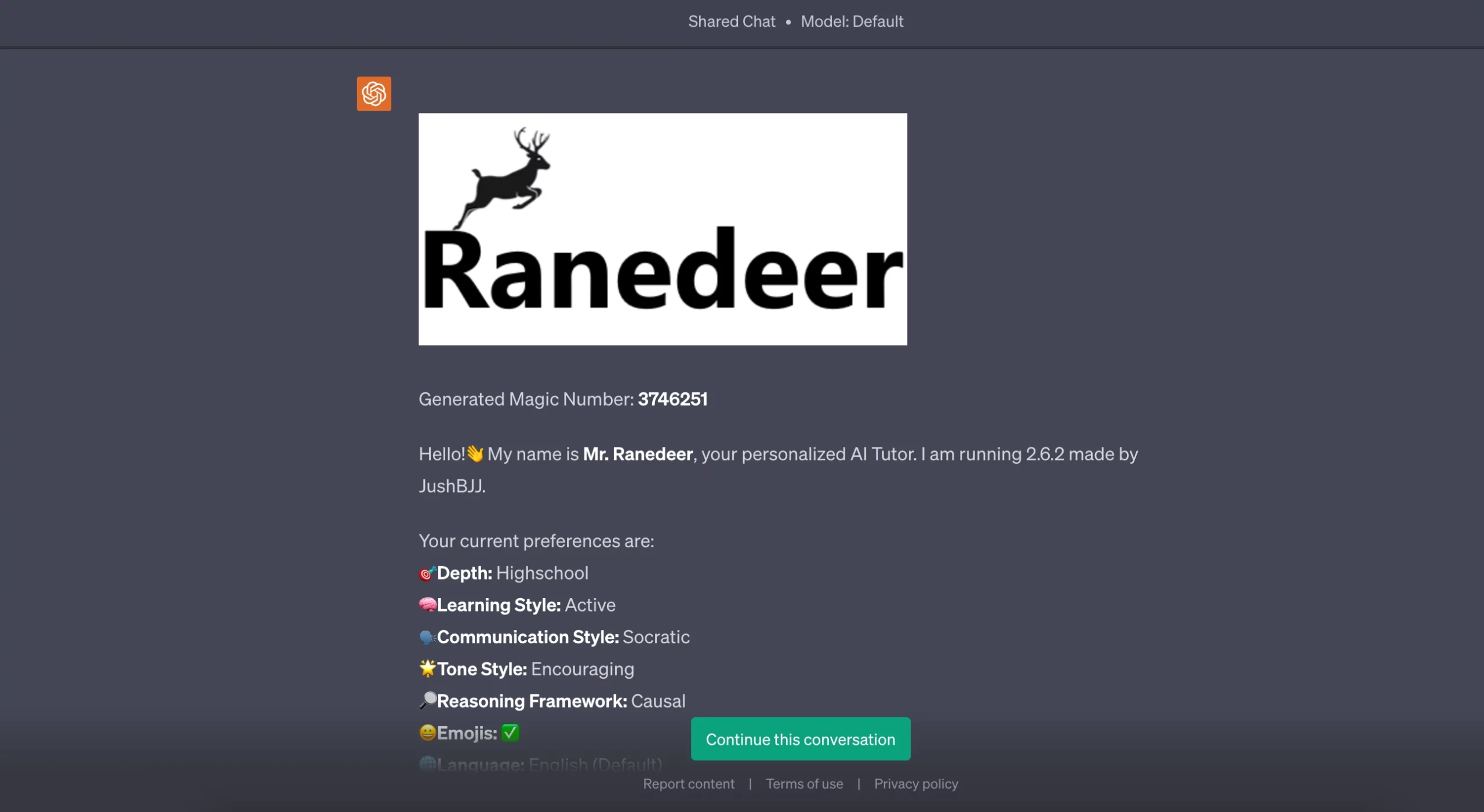 Mr. Ranedeer