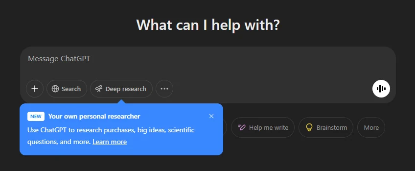 ChatGPT Deep Research