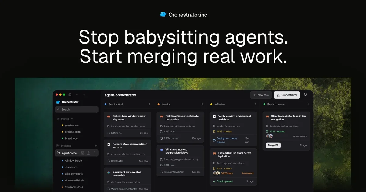 Agent Orchestrator — настольная среда управления ИИ-агентами