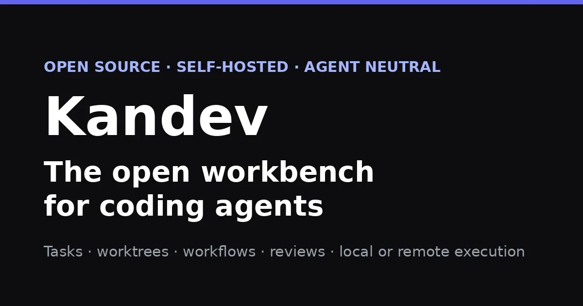 Kandev — открытая система координации агентов для разработки