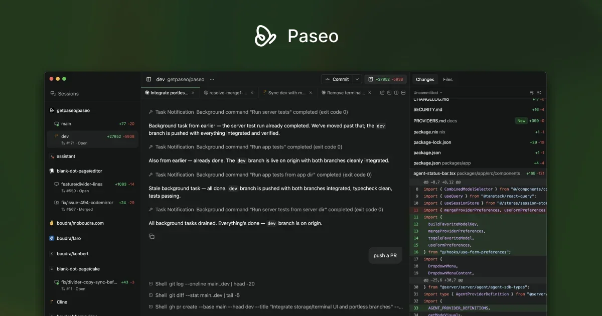 Paseo — собственная среда для управления ИИ-агентами