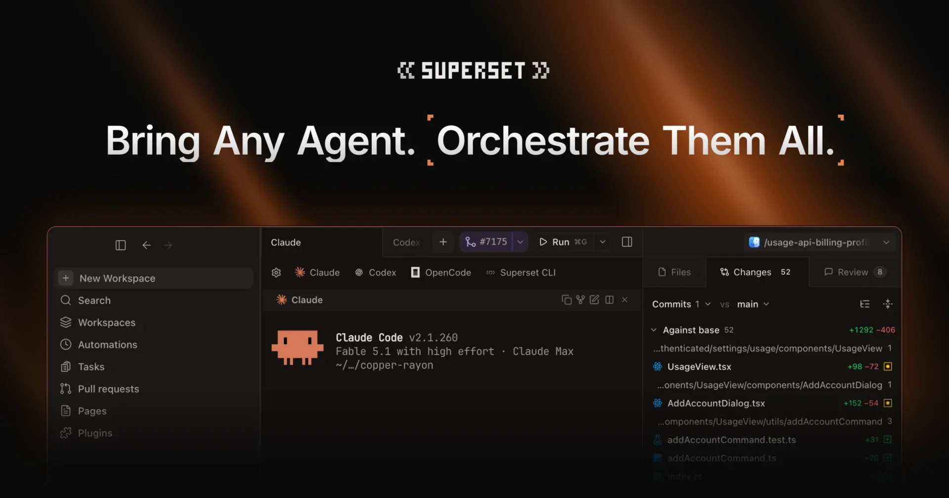 Superset — рабочее пространство для параллельной разработки с ИИ-агентами