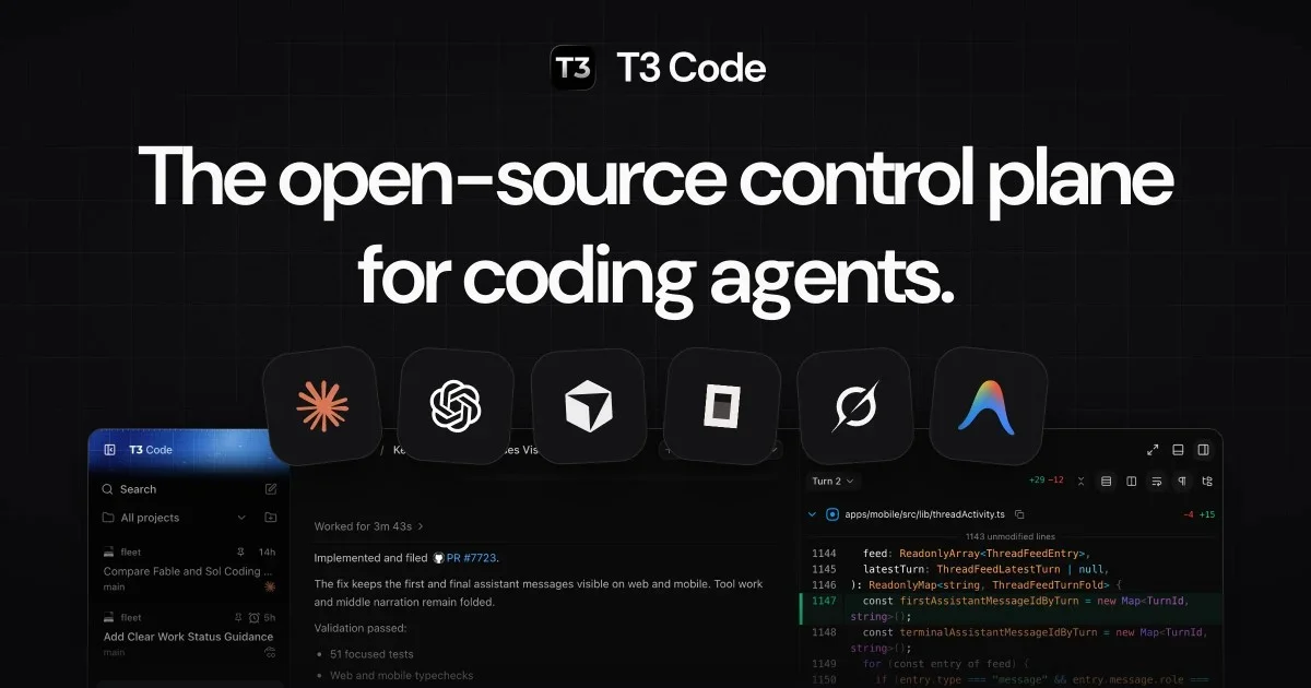 T3 Code Nightly — предварительные сборки оркестратора ИИ-агентов