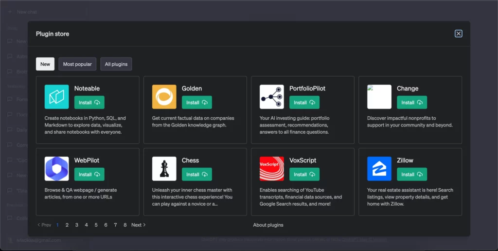 Плагины ChatGPT: обзор новых возможностей